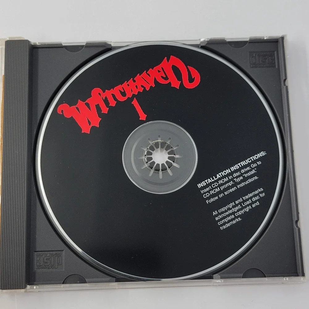 Witchaven Computer Game (PC, 1995) Disc + Case +‎ Spell Book Vtg 90s.